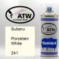 Preview: Subaru, Porcelain White, 241: 400ml Sprühdose, von ATW Autoteile West.